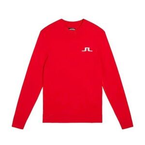 J.Lindeberg Red Gus Knitted Viscose Sweater